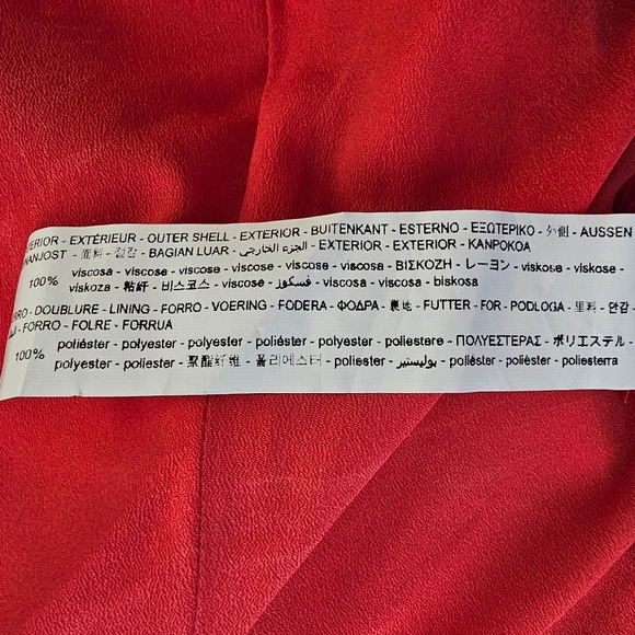 ZARA Red Floral Print Ruffled Corset Crop Adjustable Straps Top Size Medium - Picture 6 of 6